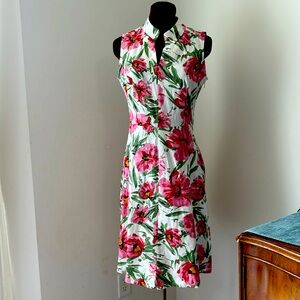 Women’s Linen Floral Sundress SZ 4